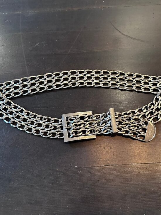 Accessories - Heavy Silver Chain Metal Belt | Adjustable Belt | Fits Up to 34–35"